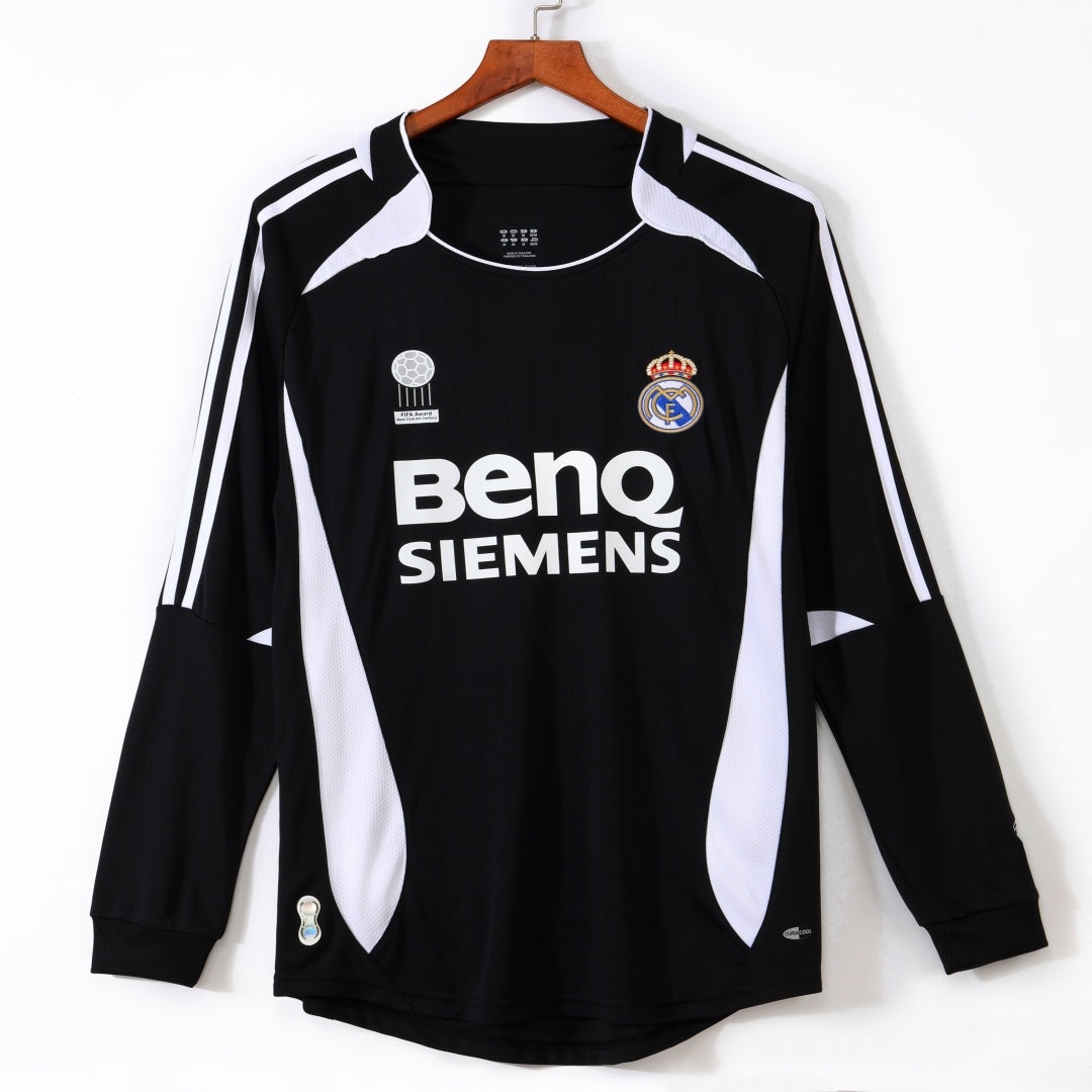 2006-2007 Real Madrid Third Retro Manches Longues