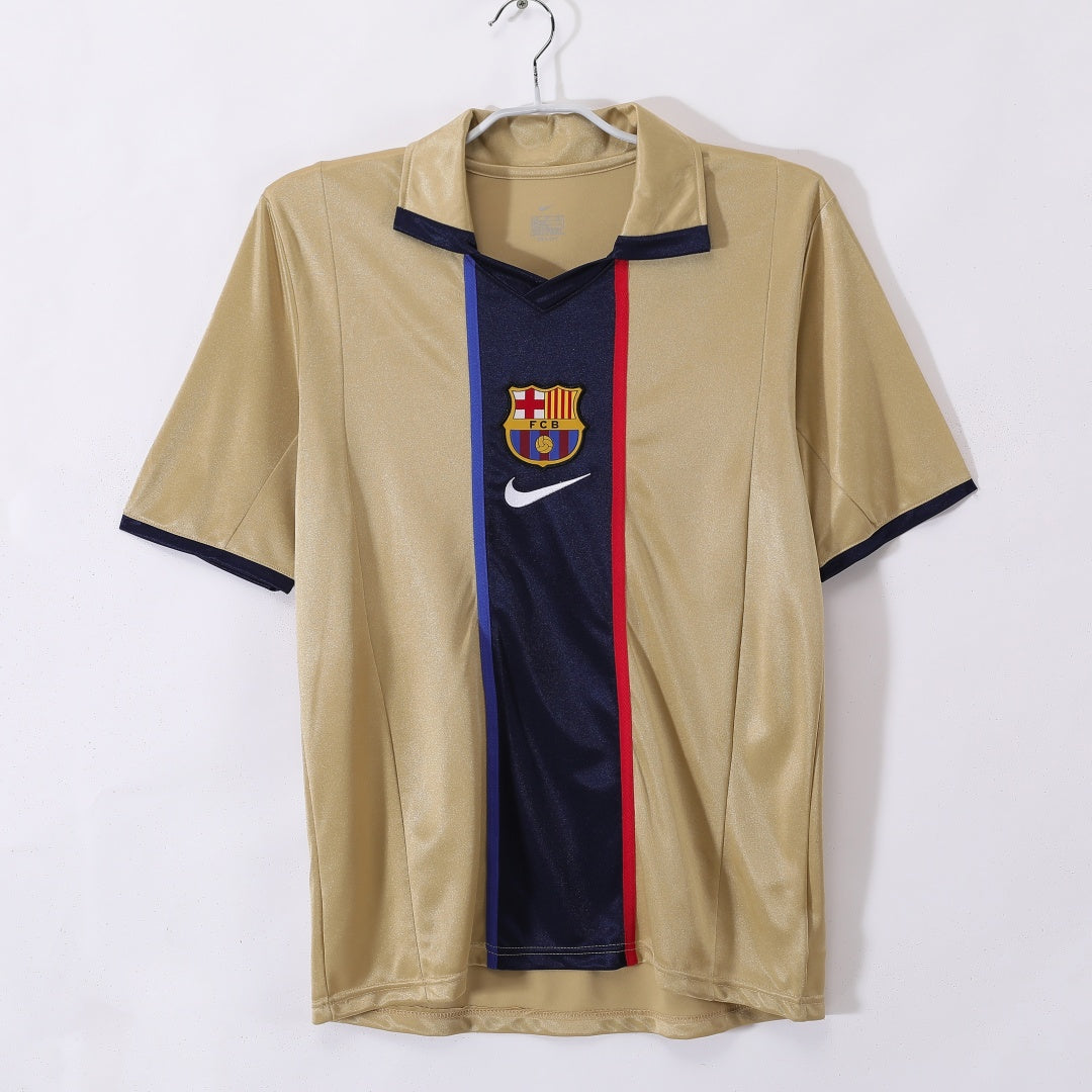2001-2002 Maillot Barcelone Extérieur Rétro
