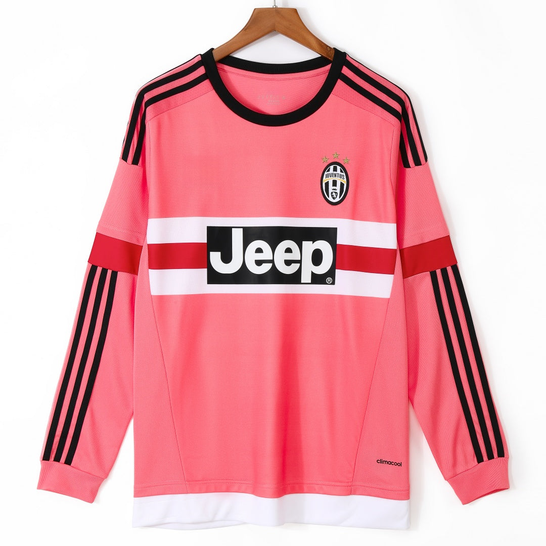 Maillot 2015-2016 Juventus Extérieur Manches Longues  Retro