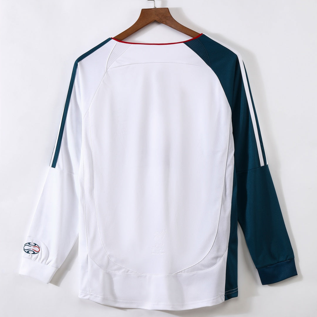 2006-2007 Maillot Retro Liverpool Extérieur Manches Longues