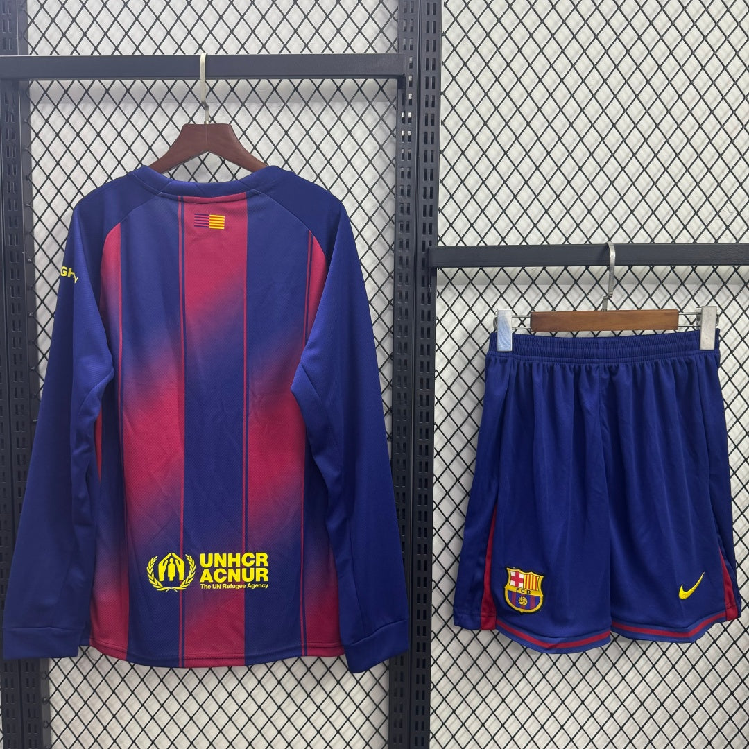 Ensemble 25/26 Barcelone  Domicile Adult  Manches Longues