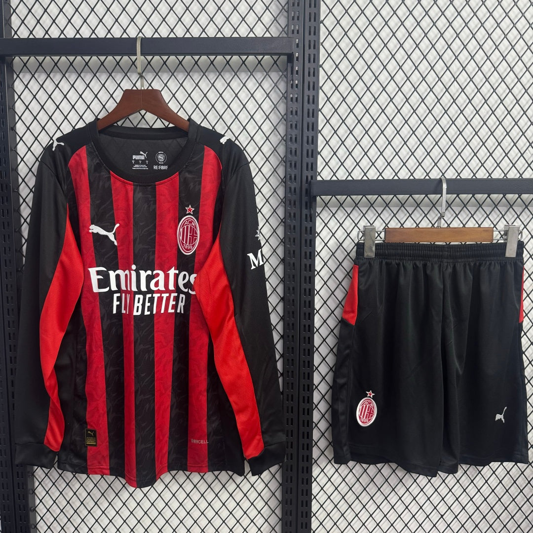 Ensemble 25/26 AC Milan Domicile  Adult  Manches Longues