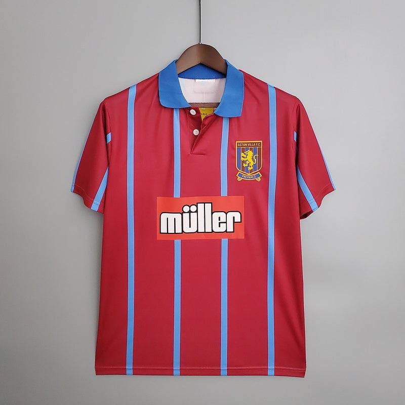 Aston Villa maillot Domicile Retro 1994 1995 - L'Univers du Maillot