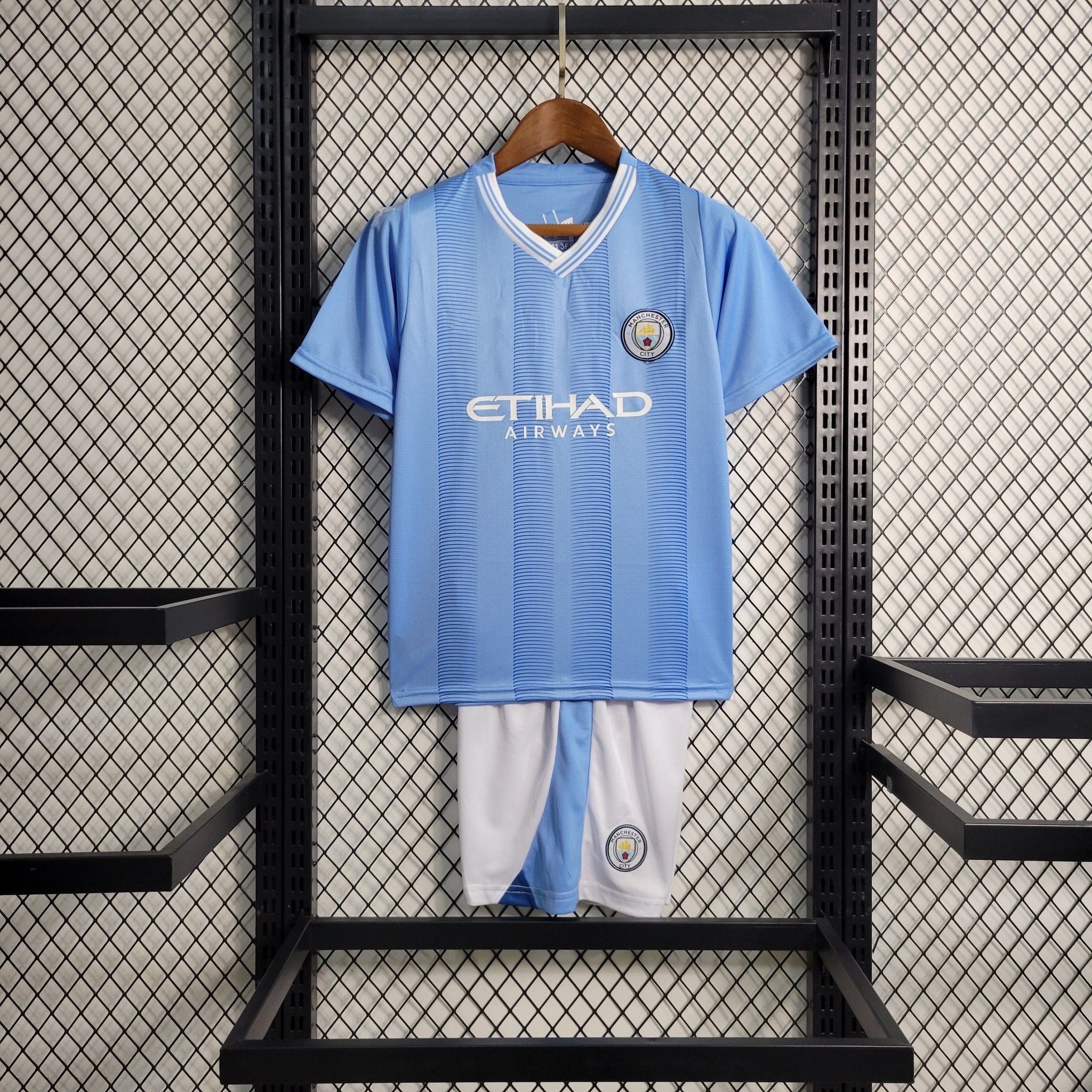 Manchester City maillot Domicile ensemble Enfant 2023 2024 - L'Univers du Maillot