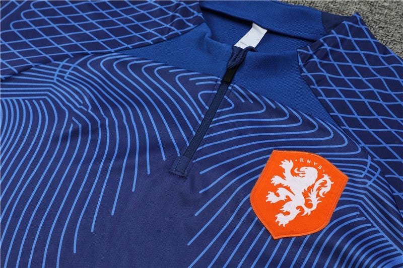 Ensemble Pays Bas Bleu Clair-Foncé 2022 2023 - L'Univers du Maillot