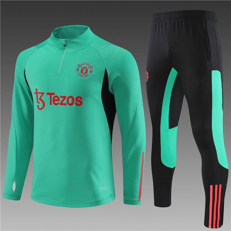 Ensemble Manchester United Turquoise-Rouge 2023 2024 - L'Univers du Maillot