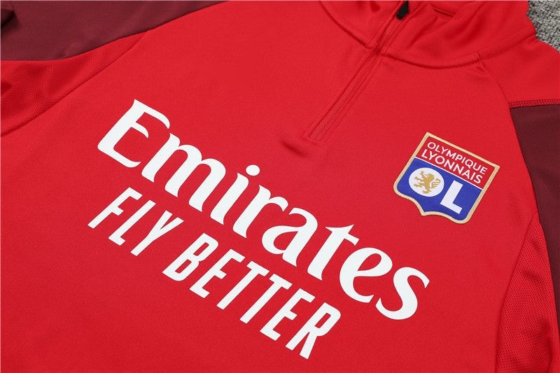 Ensemble Olympique de Lyon Rouge 2023 2024 - L'Univers du Maillot