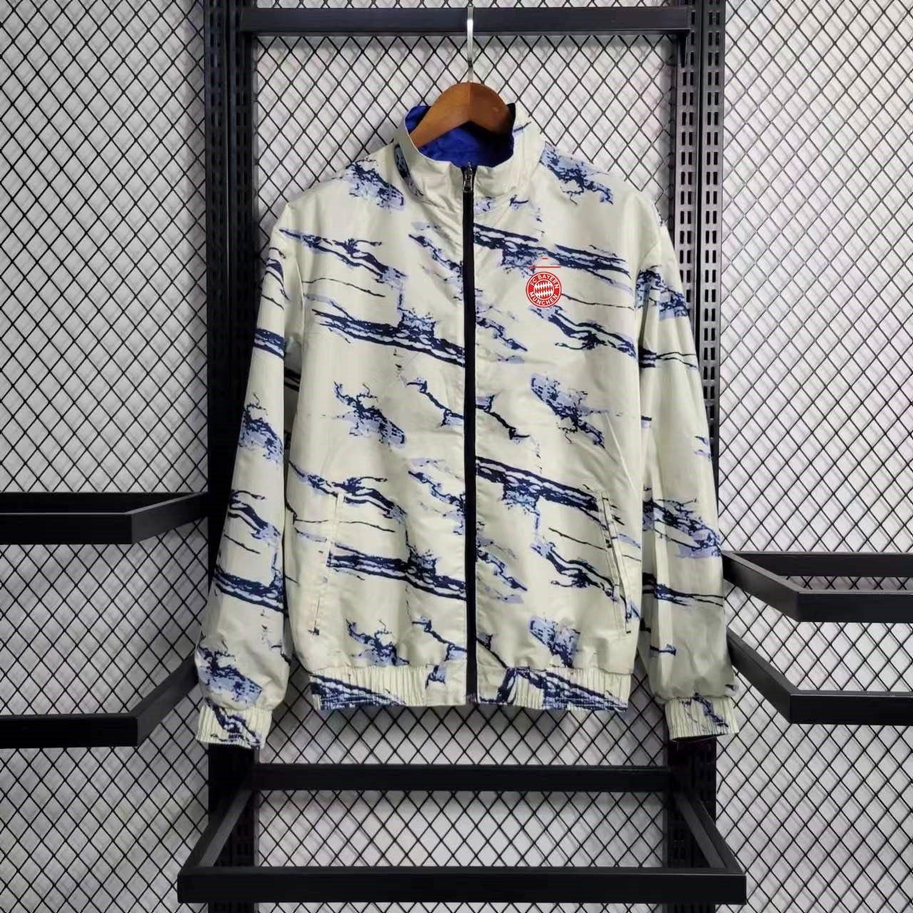 Veste coupe vent Bayern Munich Gris 2023 2024 - L'Univers du Maillot