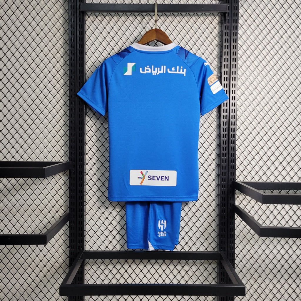 Arabie Saoudite Al-Hilal maillot Domicile ensemble Enfant 2023 2024 - L'Univers du Maillot