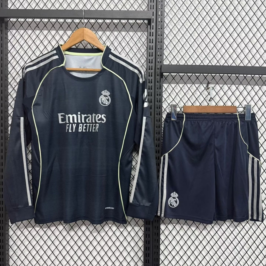Ensemble 25/26 Real Madrid Extérieur  Adult  Manches Longues