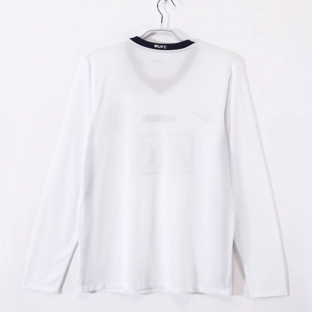 2008-2009 Manchester United Extérieur maillot Retro Manches Longues