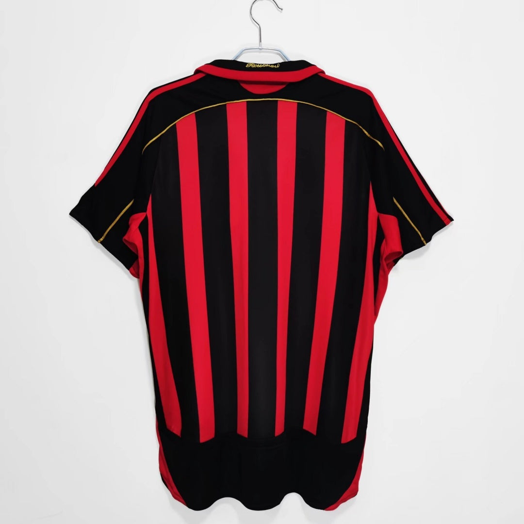 2006-2007 Maillot AC Milan Domicile Rétro