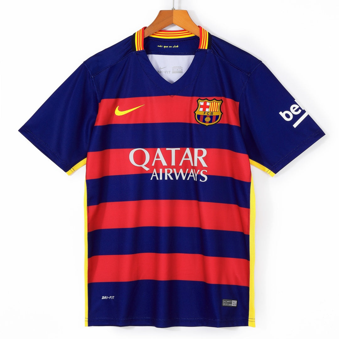 2015-2016 Maillot Barcelone Domicile Rétro